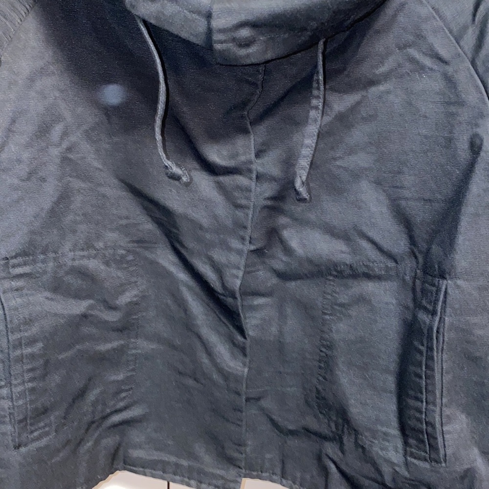 Apostrophe Medium Black Tab Button Up Jacket - image 6